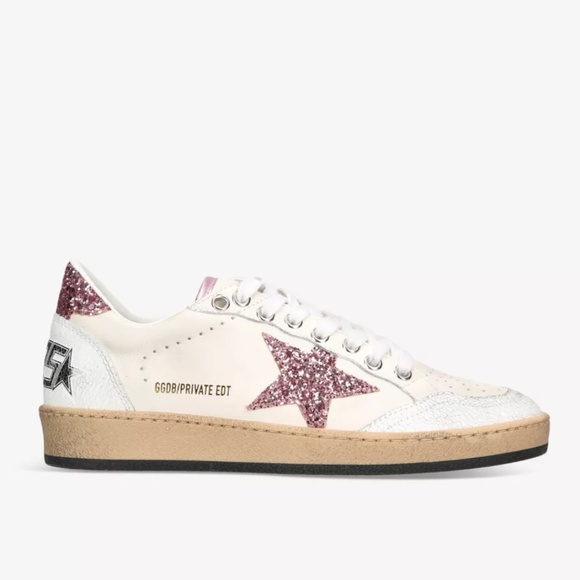 GOLDEN GOOSE Shoes - GOLDEN GOOSE Ball Star in White/Wistful Mauve Leather Upper - MSRP $645.00 BNIB